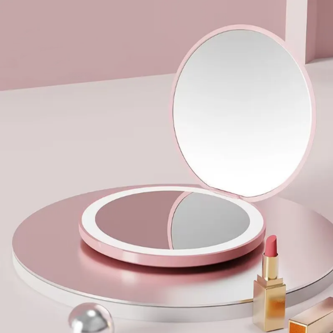 Miroir de poche LED