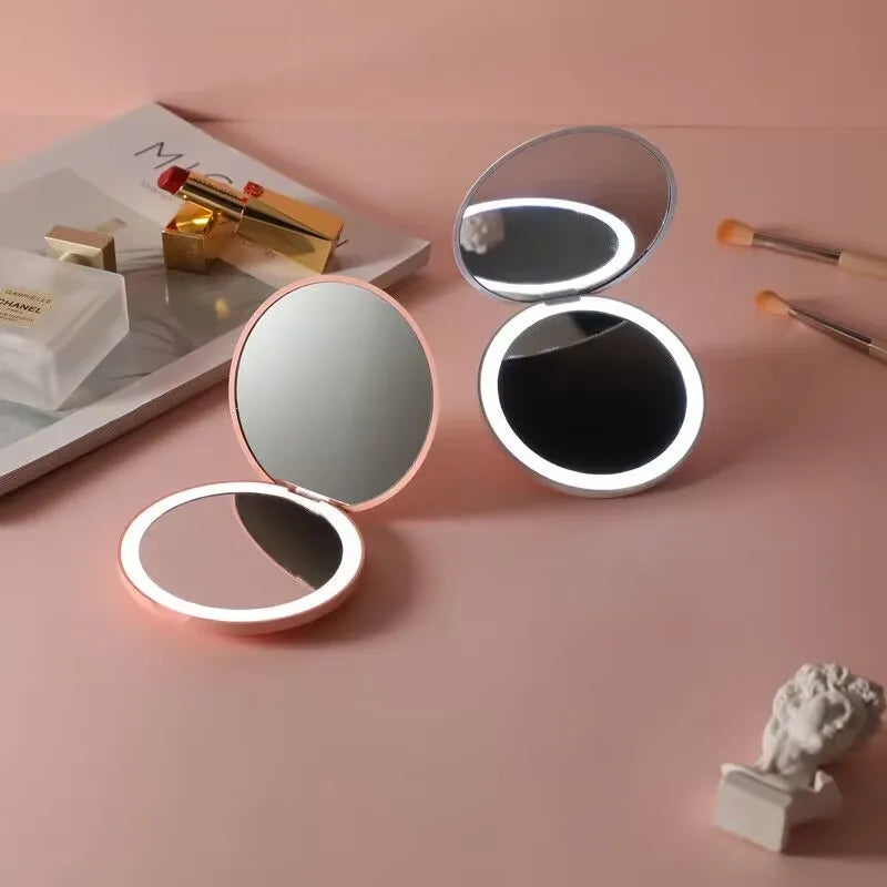 Miroir de poche LED